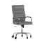 Flash Furniture Gray LeatherSoft Roller Wheel Executive Chair GO-2286H-GR-RLB-GG - alternate 6
